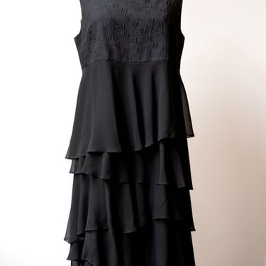 Comme des Garcons Comme des Garcons black tiered sleeveless dress 