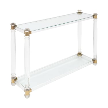 French Lucite Console