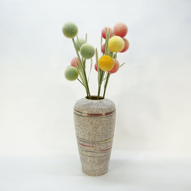 Vintage XL Ceramic Vase / Scheurich Foreign 517 - 50 Vase / Mid Century Modern / 60s Floor Vase / Colorful Vase / Space Age / 60s / Rustic 
