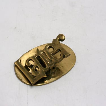vintage brass Later paper clip 