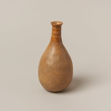 Stoneware Vase with Striped Neck