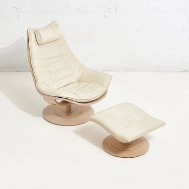 Nelo "Flight High" Swedish Chair and Ottoman Designed by Takashi Okamura