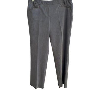 INC International Concepts Y2K Gray Petite Straight-Leg Stretch Dress Pants 12P