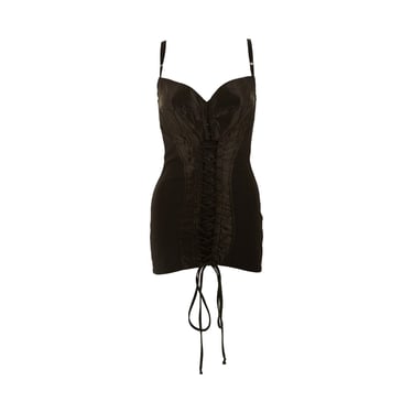 Dolce &amp; Gabbana Black Tie Corset Dress