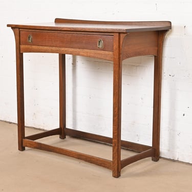 Lifetime Furniture Antique Mission Oak Arts & Crafts Puritan Buffet Server or Console Table, Circa 1900