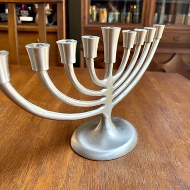 Modern Classic Nine-Branch Menorah Candle Holder Crate and Barrel | Hanukkah Chanukah 