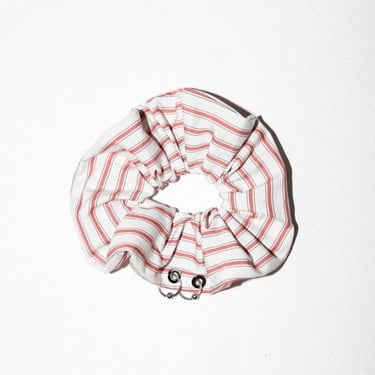 KkCo Pierced Scrunchie - Striped Pepper