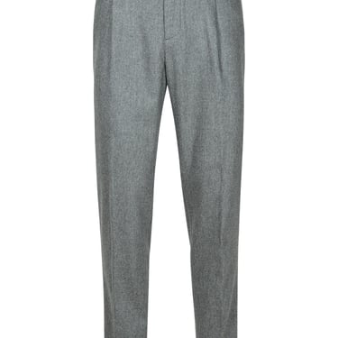 Eleventy Grey Wool Trousers Men