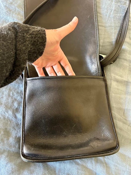 Vintage Coach New York Rambler's Legacy Bag 9061 Dark Grey