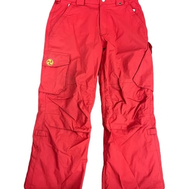 Burton Ronin Red Cargo Ski Snowboard Pants Small