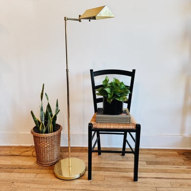 Brass Adjustable Arm Floor Lamp