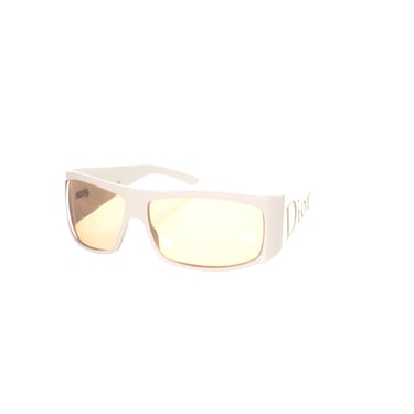 Dior White Rectangle Sunglasses