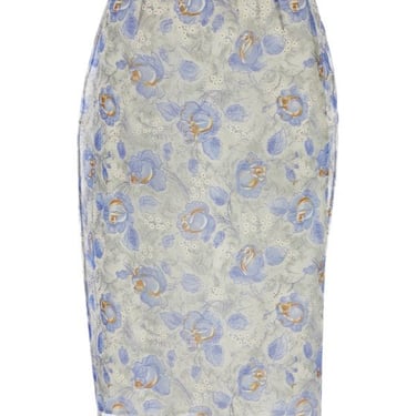 Prada Woman Printed Polyester Blend Skirt