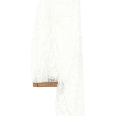 Valentino Garavani Women White Lace Collant