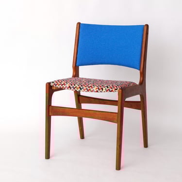 Erik Buch Teak Dining Chair – Model 98 (1960s, Denmark) – Restored & Reupholstered, Mid-Century Modern 