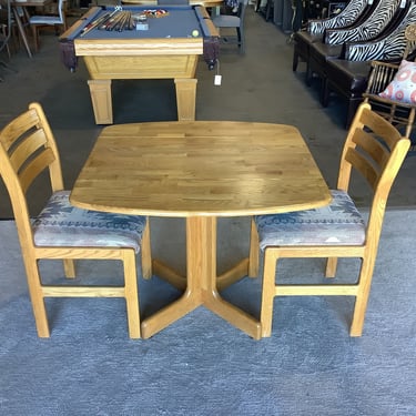 Small Oak Dining Table &amp; Chairs