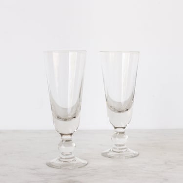 Pair of Antique Absinthe Glasses
