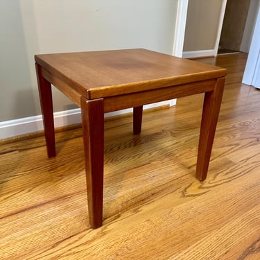 Petite Danish Mid-Century Modern Teak Side Table -  Free Shipping 