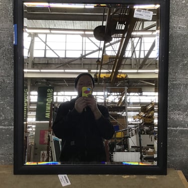Wood Framed Beveled Mirror (Seattle)