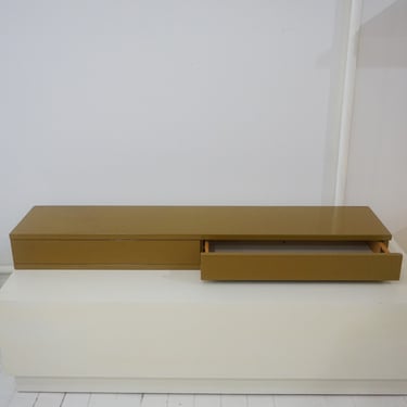 vintage floating console by harvey probber