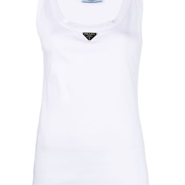 Prada Women Triangle Logo Tank Top