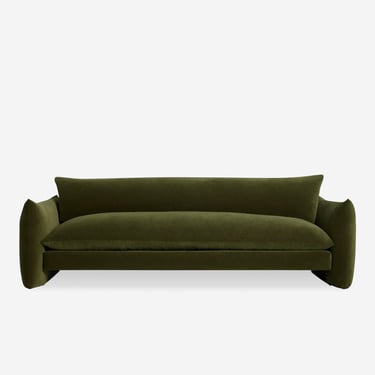 Lulu and Georgia Banks Sofa Couch Loden Velvet Upholstered  72&quot;W FFW258-8