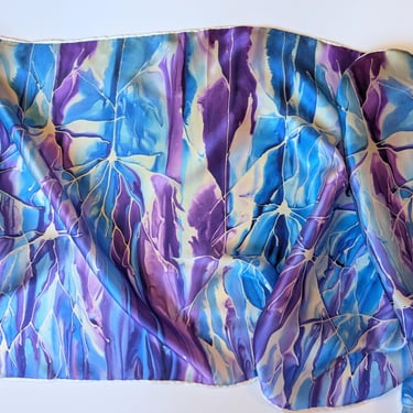 Neuron Forest -  Silk Charmeuse Scarf - neuroscience scarf 