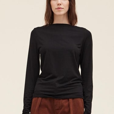 Grade & Gather - Boat Neck Top - Black