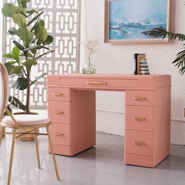 Pink Art Deco Desk