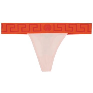 Versace Women Thong With Greek Border