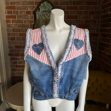 Denim Upcycled Vest