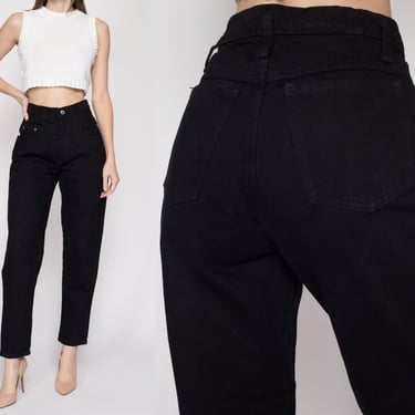 Small 90s Black High Waisted Mom Jeans 27