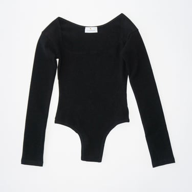 El Tigre Long Sleeve Bodysuit in Black