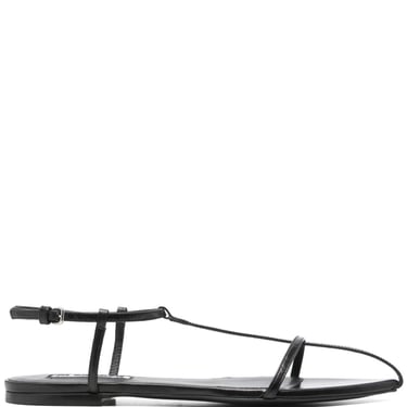 Jil Sander Women Leather Flat Sandals