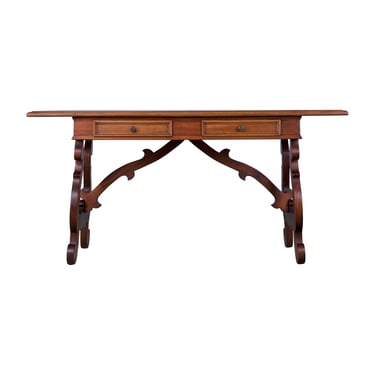 Spanish Baroque Style Walnut Writing Desk 