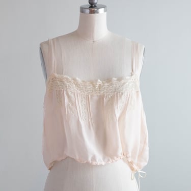 Dreamy 1920's Silk Bra-lette Camisole Top / SM