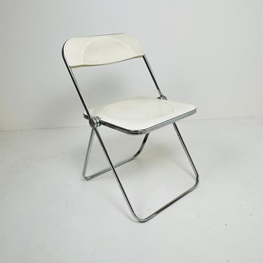 Vintage Italian Plia Folding Chair by Giancarlo Piretti for Castelli, 1970s 