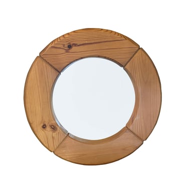 Small Pine Framed Mirror, France 1960&#8217;s