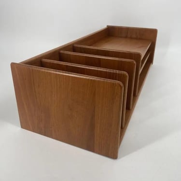 Solid Teak Desk Organizer by Nordisk-Andels Eksport, Denmark, 1960s