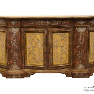 Italian Made DECORATIVE CRAFTS Italian Provincial Hand-Painted 86" Sideboard Buffet 1137 