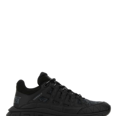 Versace Men Black Trigreca Baroque Sneakers