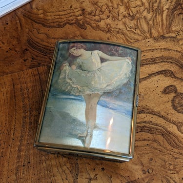 Vintage Ave Maria Ballerina Music Jewelry Box 