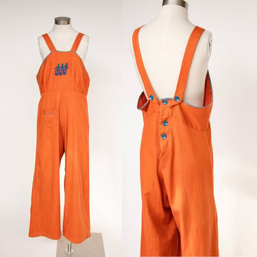 1930s Overalls Jumpsuit Cotton Beach Pajamas Workwear 