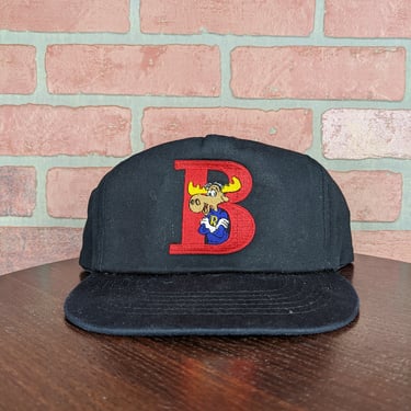Vintage 90s Rocky & Bullwinkle ORIGINAL Snapback Hat 