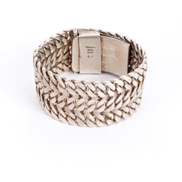 Sterling Silver Ichthyic Woven Bracelet