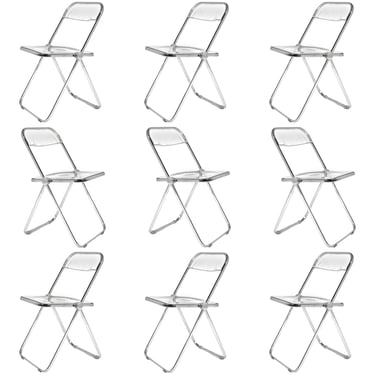Set of Giancalo Piretti "Plia" Folding Chair by Castelli