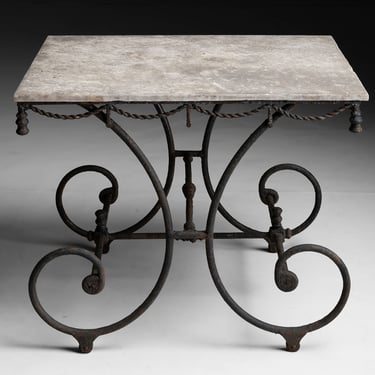 Marble &amp; Iron Table
