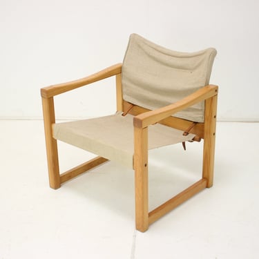 Scandinavian Safari Armchair by Karin Mobring, 1980s / Vintage Armchair / Beige Colour / 