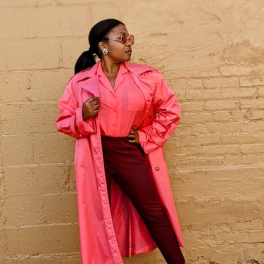 Pink London Fog Vintage Trench Coat