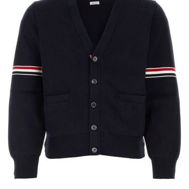 Thom Browne Men Milano Stitch V-Neck Cardigan W Rwb Str